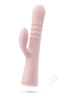 Blush Jaymie Rechargeable Silicone Rabbit Vibrator - Pink