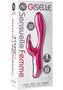 Nu Sensuelle Giselle Rechargeable Silicone G-spot And Rabbit Vibrator - Magenta