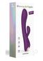 Bunny And Clyde Rechargeable Silicone Rabbit Vibrator - Purple Rain